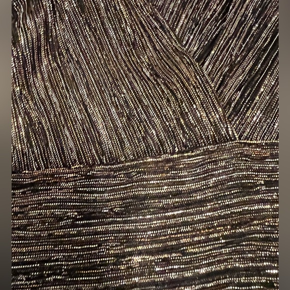 THE KOOPLES METALLIC BRONZE SHORT DRESS SIZE 1/Small NWT The Luxe dress - Picture 14 of 16